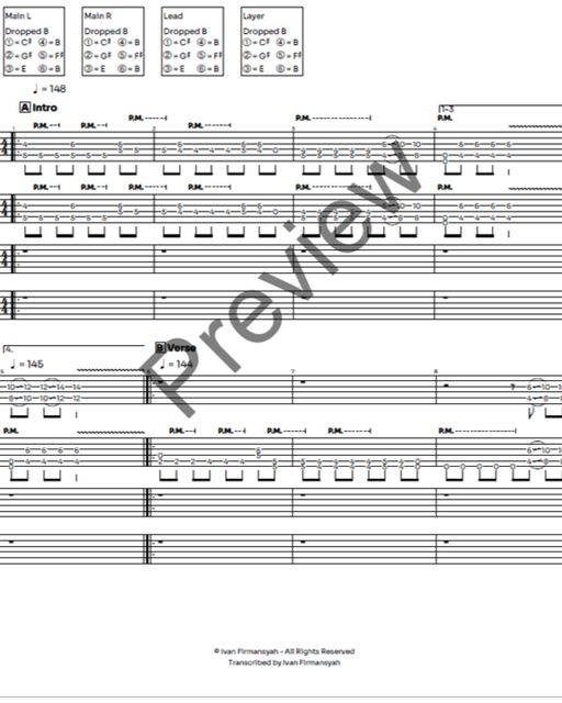 Guitar Transcriptions